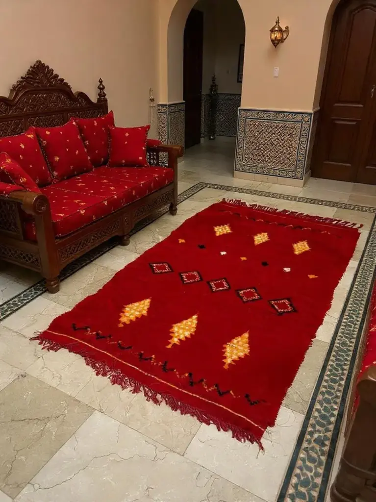 The Ouarzazate Heritage Accent Rug – Pure Hand-Knotted Moroccan Wool