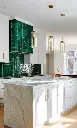 The Fassi Imperial Emerald Zellige – Authentic Hand-Chiseled Glazed Terracotta Tiles (10x10 cm)
